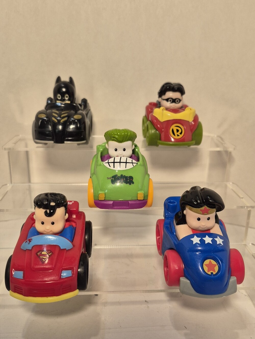 Fisher Price Little People DC Comics Marvel Wheelies x5 Batman Robin Superman ++